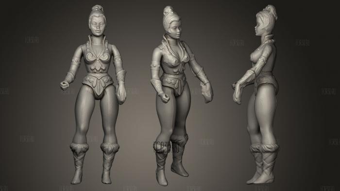 Teela stl model for CNC